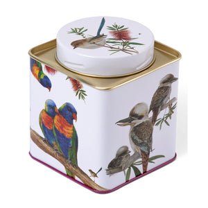 Australian Wildlife Birds Tea Caddy Tin