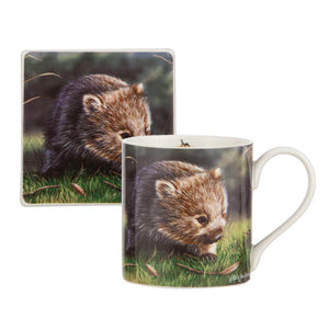 Ashdene - Babies of the Bush - Wombat Joey Mug & Coaster Set