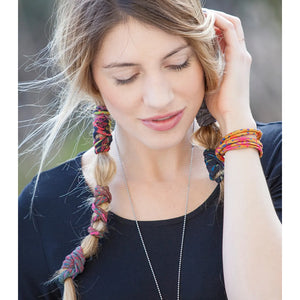 Natural Life - Boho Bands - Cream Floral 3pk