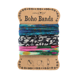 Natural Life - Boho Bands - Blue Floral 3pk