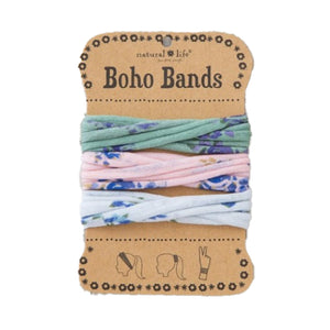 Natural Life - Boho Bands - Roses Pink Sage Blue 3pk