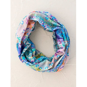 Natural Life - Boho Bandeau -  Blue Watercolour Patchwork