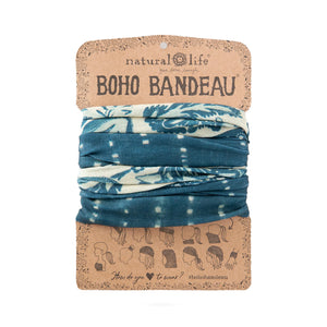 Natural Life - Boho Bandeau - Shibori Stripe Indigo