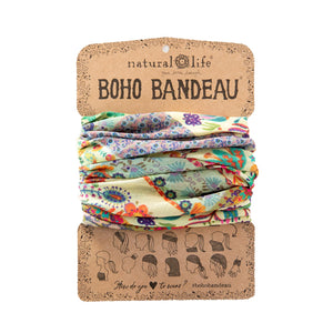 Natural Life - Boho Bandeau - Mandala Patchwork Cream