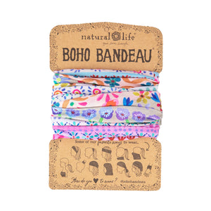 Natural Life - Boho Bandeau - Cream Border