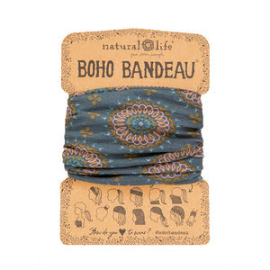 Natural Life - Boho Bandeau - Navy Vines