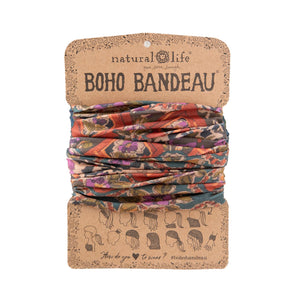 Natural Life - Boho Bandeau -  Brown Tuscany Border