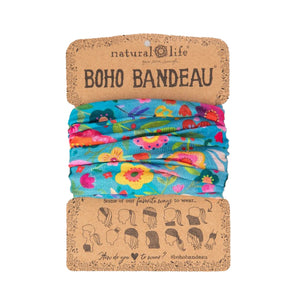 Natural Life - Boho Bandeau - Teal Folk Flower