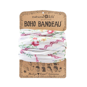 Natural Life - Boho Bandeau - Ivory Harlem Cross Stitch