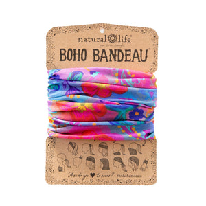 Natural Life - Boho Bandeau - Neon Blue Pink
