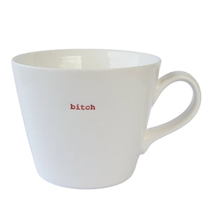 Word Bucket Mug - B**Ch