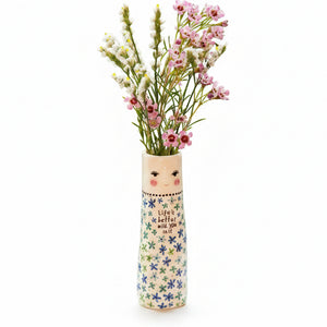 Natural Life - Folk Friend Bud Vase - Life Is Better