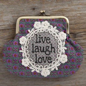 Natural Life - Boho Live Love Laugh - Coin Purse