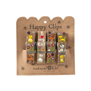 Natural Life - Happy Clips - Pk 4 I Love My Cat