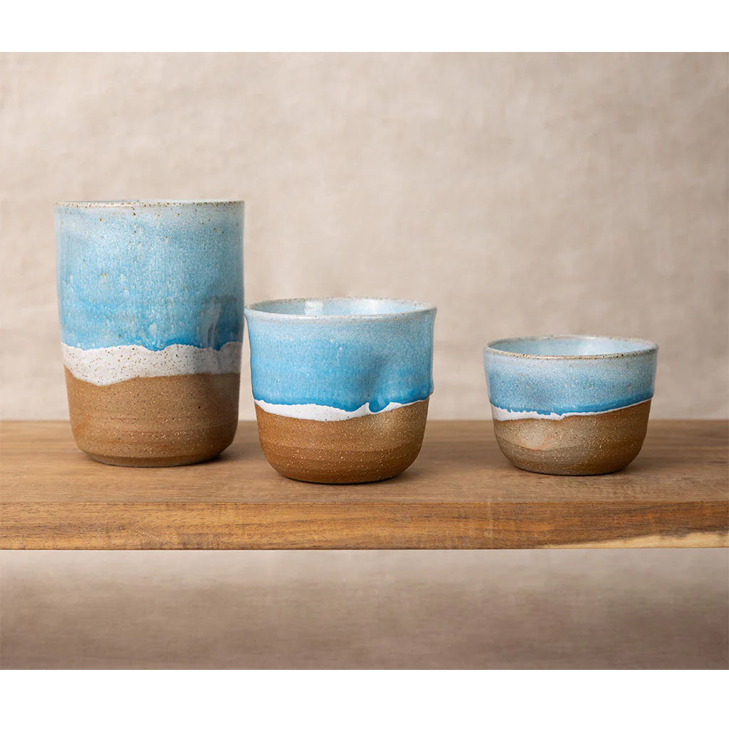 Alperstein - Hand Thrown Latte Cup - Coastal