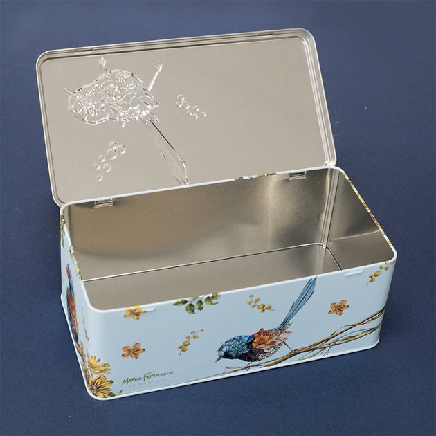 Marini Ferlazzo - Australian Birds Biscuit Tin - Red Sparrow Tea Company