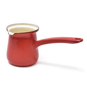 Turkish Coffee Pot - Enamel 450ml Red