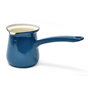 Turkish Coffee Pot - Enamel 450ml Teal