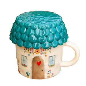 Cozy Cottage Mug with Lid