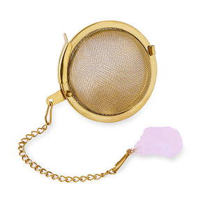 Crystal Tea Ball Infuser - Rose Quartz