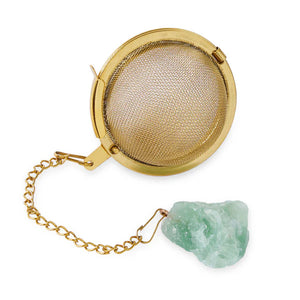 Crystal Tea Ball Infuser - Fluorite Green