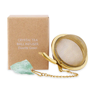 Crystal Tea Ball Infuser - Fluorite Green