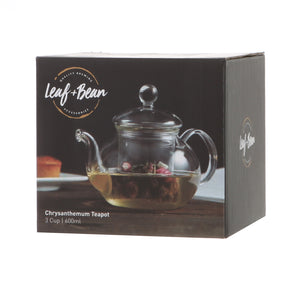 Leaf & Bean - Chrysanthemum Glass Teapot 600ml
