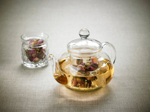 Leaf & Bean - Chrysanthemum Glass Teapot 600ml
