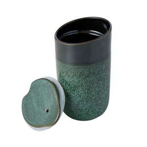 Leaf & Bean - Roma Reactive Glaze Travel Cup - Green