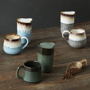 Leaf & Bean - Roma Reactive Glaze Travel Cup - Green