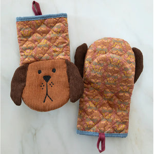 Natural Life - Dog Quilted Oven Mitt