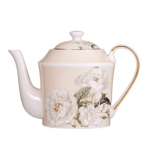 Ashdene - Elegant Rose Teapot Cream 770ml