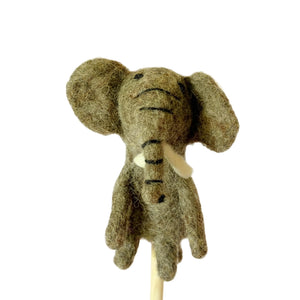 Himalayan Felt - Finger Puppet - Elephant