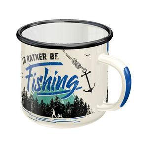 Nostalgic Art - Enamel Mug - I'd Rather Be Fishing