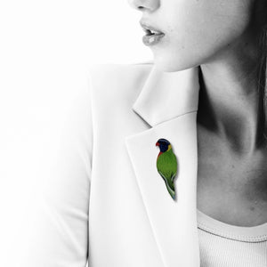 Selatan Brooch - Australian Rainbow Lorikeet