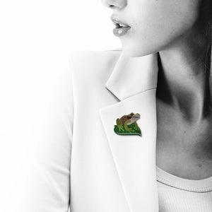 Selatan Brooch - Australian Spotted Tree Frog