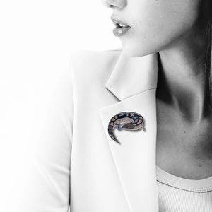 Selatan Brooch - Australian Blue Tongue Lizard