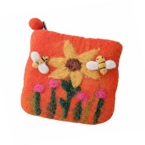 Himalayan Felt - Purse - Sunflower Solstice