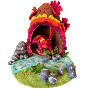 Himalayan Felt - Elemental Dragon Play Set - Fire