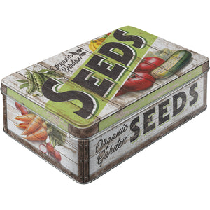 Nostalgic Art - Flat Storage Tin - Garden Seeds