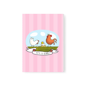 Red Tractor Designs - Gift Card - Something To Crow About (Pink)