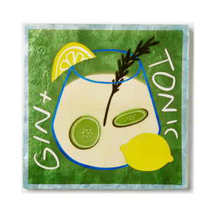 Jones & Co - Happy Hour Gin Tile - Wall Art