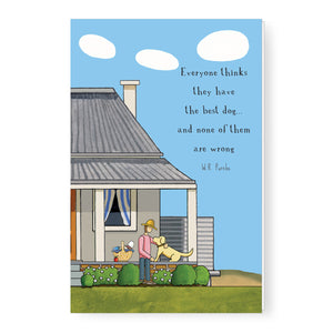 Red Tractor Designs - Greeting Card - The Best Dog