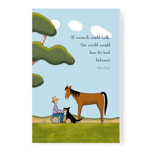 Red Tractor Designs - Greeting Card - The Best Listeners