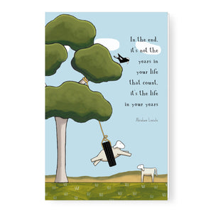 Red Tractor Designs - Greeting Card - Swing When You're Winning