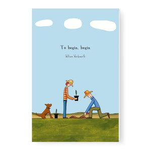 Red Tractor Designs - Greeting Card - Planting Trees