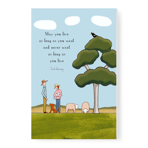 Red Tractor Designs - Greeting Card - A Fortunate Life
