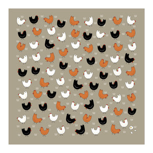 Red Tractor Designs - Cotton Hanky - Chooks Boxed Set