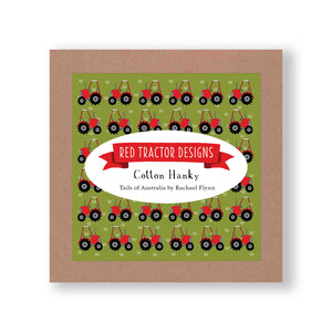 Red Tractor Designs - Cotton Hanky - Red Tractor Boxed Set