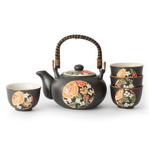 Japanese - Hana Bana 4 Cup Japanese Tea Set